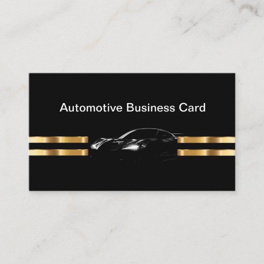 Visite Modèle de carte d'affaires Classy Automotive Servi (Devant)
