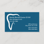 Visite Modèle de carte d'affaires Dentist Office Tooth Sy (Devant)