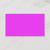 Visite Modèle de carte d'affaires Fuschia Rose Chaud (Dos)