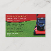 Visite Modèle de carte d'affaires Landscaping Lawn Care M (Dos)