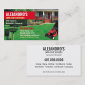 Visite Modèle de carte d'affaires Landscaping Lawn Care M (Devant / Derrière)