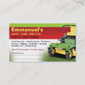 Visite Modèle de carte d'affaires Landscaping Lawn Care M (Dos)