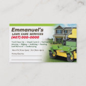 Visite Modèle de carte d'affaires Landscaping Lawn Care M (Dos)
