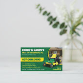 Visite Modèle de carte d'affaires Landscaping Lawn Care M (Debout devant)