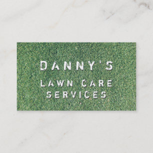 Visite Modèle de carte d'affaires Landscaping Lawn Care M