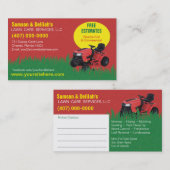 Visite Modèle de carte d'affaires Landscaping Lawn Care M (Devant / Derrière)