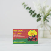 Visite Modèle de carte d'affaires Landscaping Lawn Care M (Debout devant)