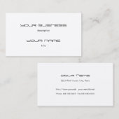 Visite Modèle de carte d'affaires luxe Executive Indestru (Devant / Derrière)