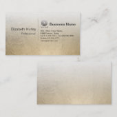 Visite Modèle de carte d'affaires moderne Gold Foil Textu (Devant / Derrière)