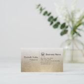 Visite Modèle de carte d'affaires moderne Gold Foil Textu (Debout devant)