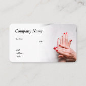 VISITE MODÈLE DE CARTE D'AFFAIRES POUR NAILS (Devant)