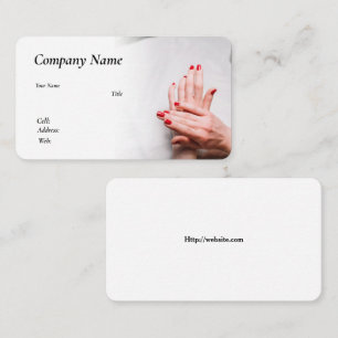 VISITE MODÈLE DE CARTE D'AFFAIRES POUR NAILS