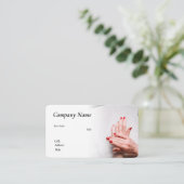 VISITE MODÈLE DE CARTE D'AFFAIRES POUR NAILS (Debout devant)