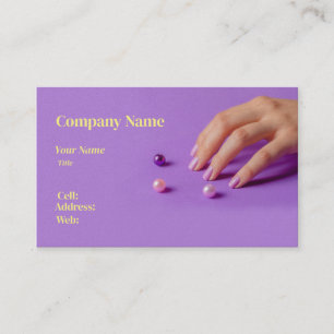 VISITE MODÈLE DE CARTE D'AFFAIRES POUR NAILS