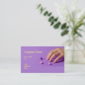 VISITE MODÈLE DE CARTE D'AFFAIRES POUR NAILS (Debout devant)