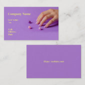 VISITE MODÈLE DE CARTE D'AFFAIRES POUR NAILS (Devant / Derrière)