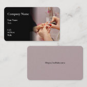 VISITE MODÈLE DE CARTE D'AFFAIRES POUR NAILS (Devant / Derrière)