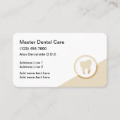 Visite Modèle de carte d'affaires pour un dentiste modern (Devant)