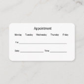 Visite Modèle de carte d'affaires pour un dentiste modern (Dos)