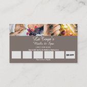 Visite Modèle de carte de fidélité Salon/Spa/Nails (Dos)
