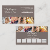 Visite Modèle de carte de fidélité Salon/Spa/Nails (Devant / Derrière)