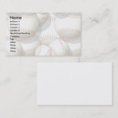 Visite Modèle de carte de profil - base-ball (Devant / Derrière)