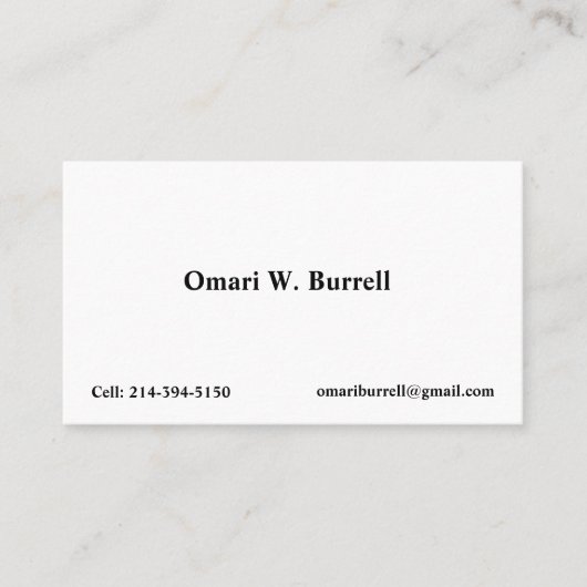 Visite Modèle de carte de profil : Coutume (Devant)