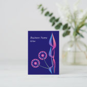 Visite Modèle de carte de profil d'affaires de fleurs (Debout devant)