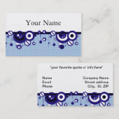 VISITE MODÈLE DE CARTE DE PROFIL OU D'ENTREPRISE RETRO DE (Devant / Derrière)