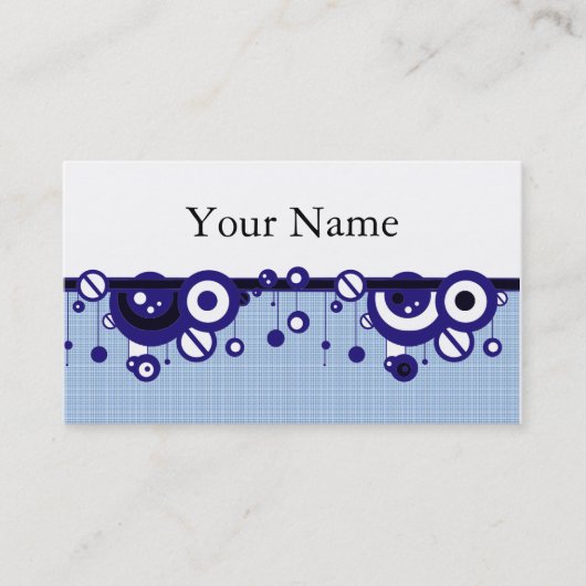 VISITE MODÈLE DE CARTE DE PROFIL OU D'ENTREPRISE RETRO DE (Devant)