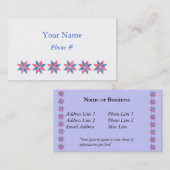 Visite Modèle de carte de profil personnel Designer (Devant / Derrière)