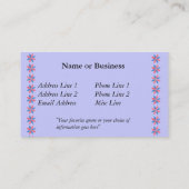 Visite Modèle de carte de profil personnel Designer (Dos)