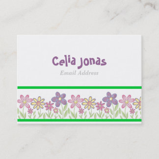 Visite Modèle de carte de profil pour filles adorables