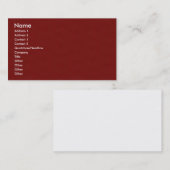 Visite Modèle de carte de profil - rouge texturisé (Devant / Derrière)