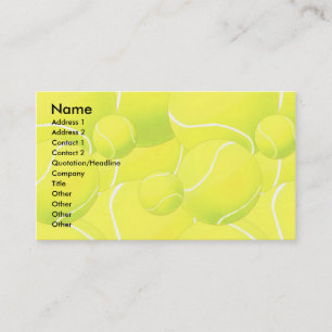 Visite Modèle de carte de profil - tennis