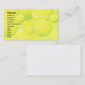 Visite Modèle de carte de profil - tennis (Devant / Derrière)