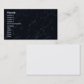 Visite Modèle de carte de profil - texture de marbre (Devant / Derrière)