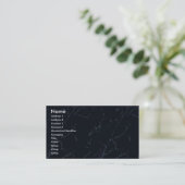 Visite Modèle de carte de profil - texture de marbre (Debout devant)