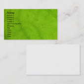 Visite Modèle de carte de profil - texture verte de (Devant / Derrière)