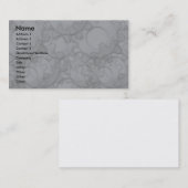 Visite Modèle de carte de profil - vitesses en métal (Devant / Derrière)