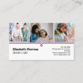 Visite Modèle de carte de soins aux personnes âgées - Pro (Devant)