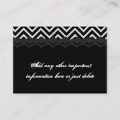 VISITE MODÈLE DE CARTE DE TRAVAIL DE CONCEPTION DE CHEVRO (Dos)