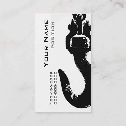 Visite modèle de carte d'entreprise de construction (Devant)