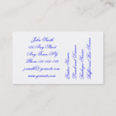 Visite Modèle de carte d'entreprise de services de (Dos)