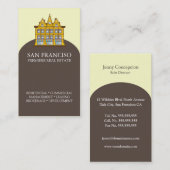 Visite Modèle de carte d'entreprise immobilière de San (Devant / Derrière)