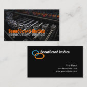 Visite Modèle de carte d'industrie musicale d'abat-voix (Devant / Derrière)