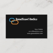 Visite Modèle de carte d'industrie musicale d'abat-voix (Dos)