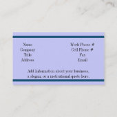 Visite Modèle de carte professionnelle (Dos)