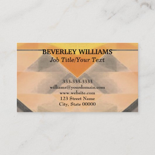 Visite Modèle de carte professionnelle (Dos)