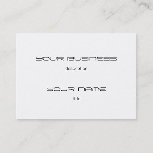 Visite Modèle de carte professionnelle Chubby Premium bla (Devant)